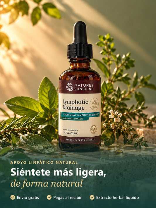 Lymphatic Drainage de Nature's Sunshine: siéntete más ligera, de forma natural. Envío gratis y pago al recibir