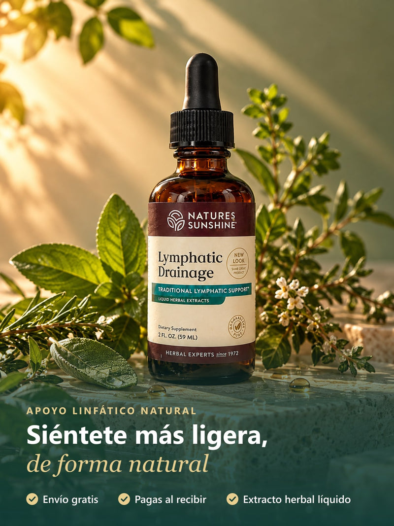 Lymphatic Drainage de Nature's Sunshine: siéntete más ligera, de forma natural. Envío gratis y pago al recibir